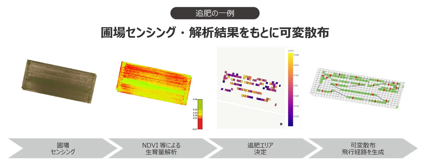 追肥の一例の図