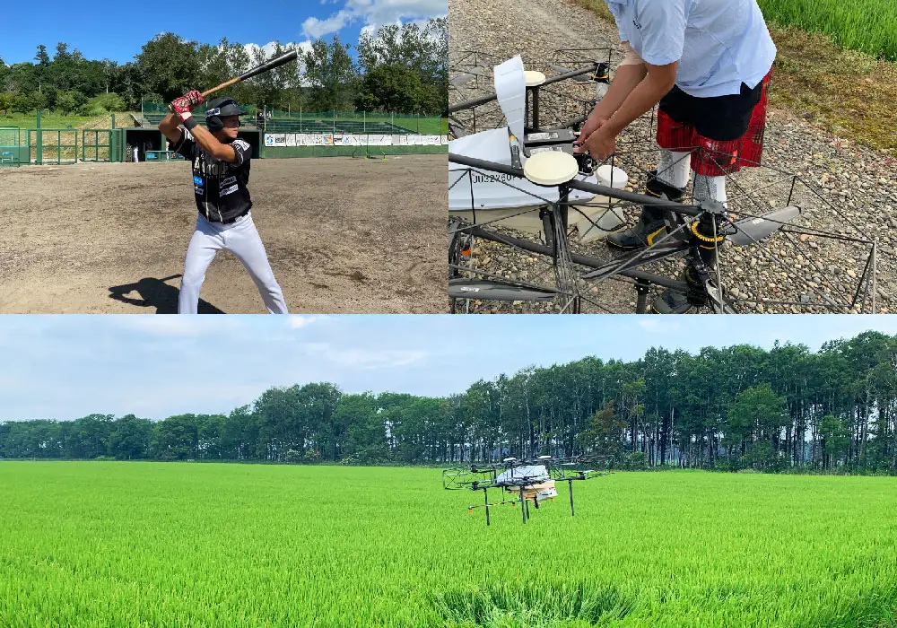 野球と防除作業を両立